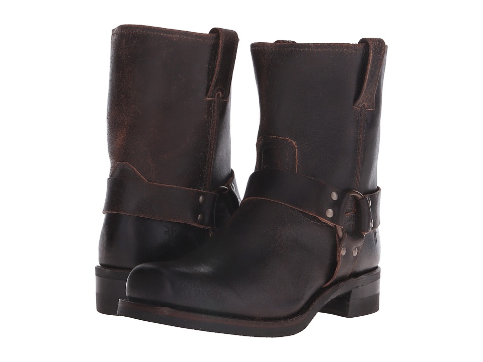 Frye Harness 8R (Chocolate Waxed Suede) Men