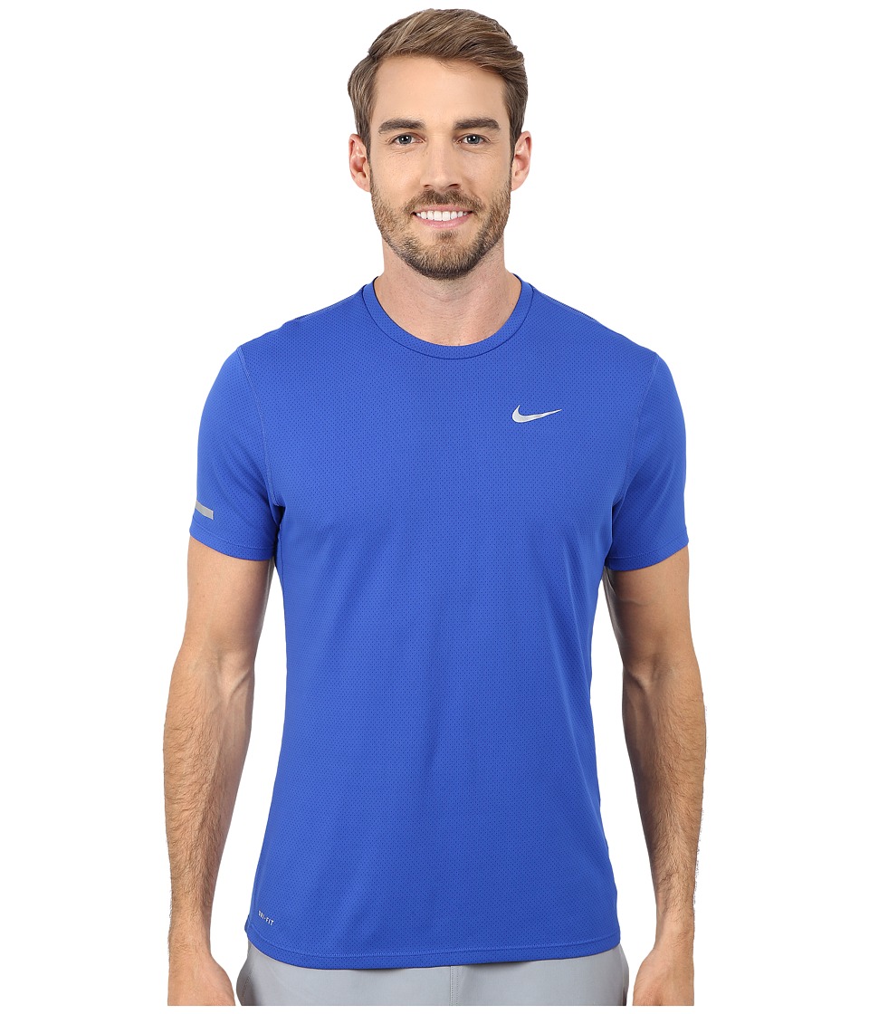 Nike - Dri-FIT Contour S/S Running Shirt (Game Royal/Reflective Silver) Men