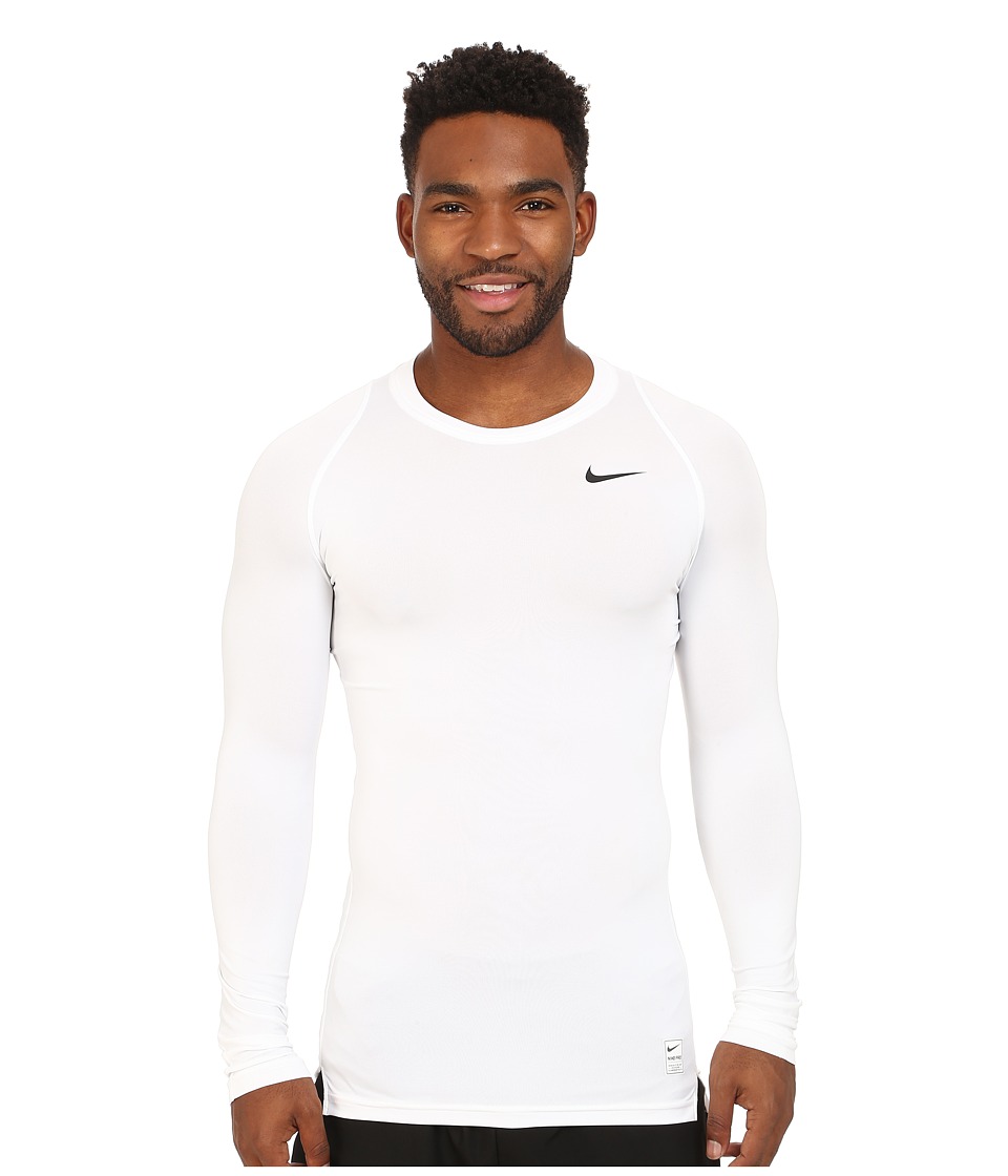 Nike Pro Cool Compression L/S (White/Matte Silver/Black) Men