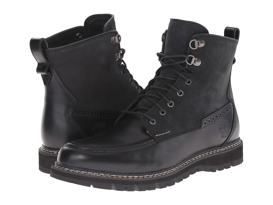 Timberland - Britton Hill Waterproof Moc Toe Boot (Black Quartz/Buttersoft) Men