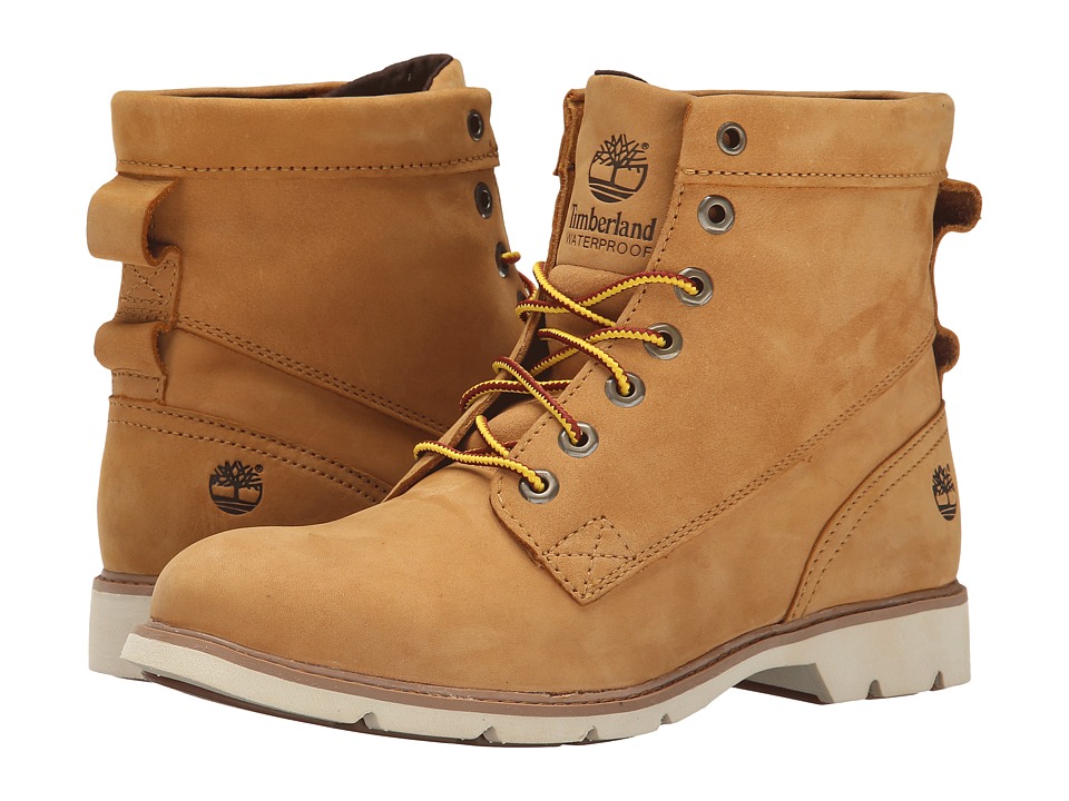 Timberland - Bramhall 6 Lace-Up Waterproof Boot (Wheat Nubuck) Women