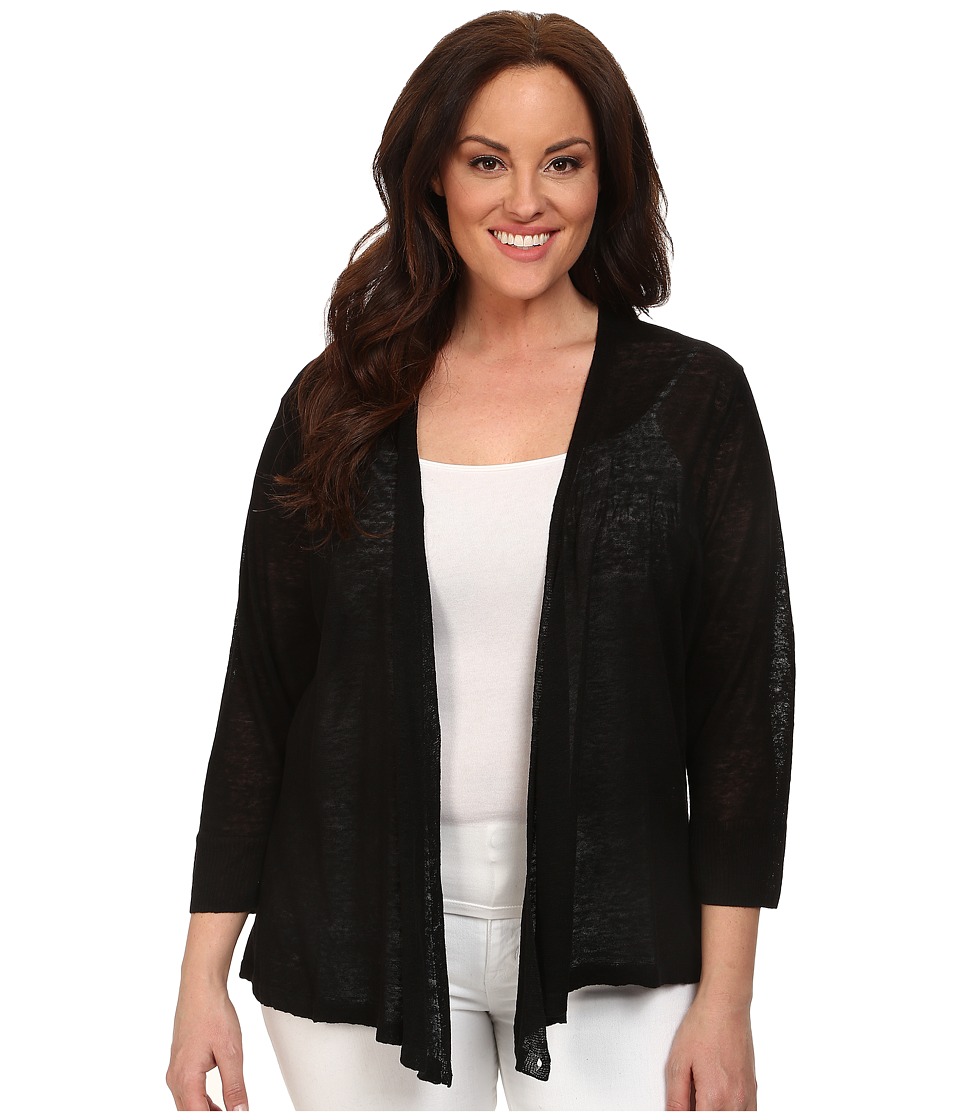 NIC+ZOE - Plus Size 4-Way Cardy (Black Onyx) Women