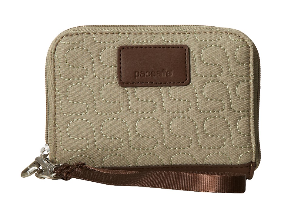 Pacsafe RFIDsafe W100 RFID Blocking Wallet Rosemary Wallet Handbags