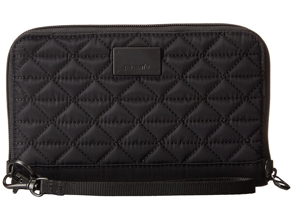 Pacsafe RFIDsafe W200 RFID Blocking Travel Wallet Black Wallet Handbags