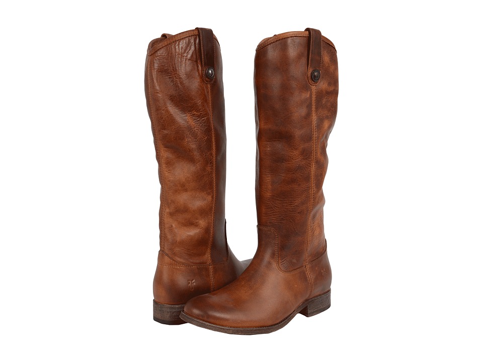 Frye Melissa Button Boots Extended (Cognac Extended Calf) Western Boots