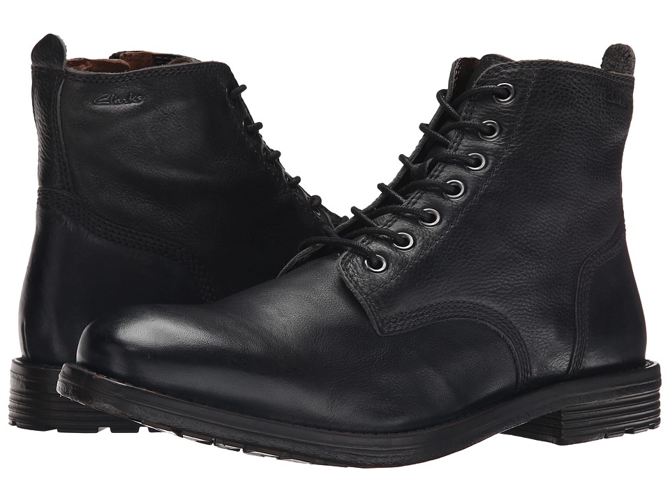 Clarks - Faulkner Rise (Black Leather) Men
