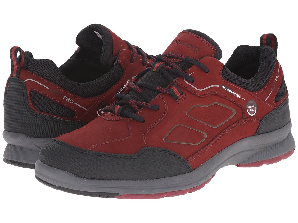 Allrounder by Mephisto Dascha Tex (Black Rubber/Winter Red G Nubuck) Women