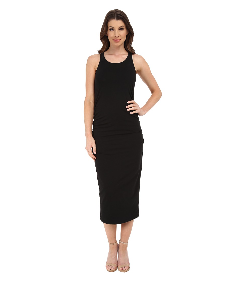Michael Stars Racerback Dress w/ Shirring (Black) Women