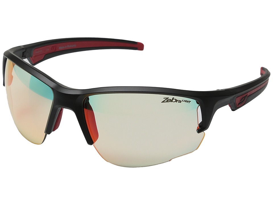 Julbo Eyewear Ventrui Performance Sunglasses Matte Black/Red Sport Sunglasses