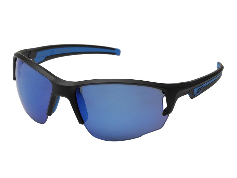 Julbo Eyewear Ventrui Performance Sunglasses Matte Black/Blue Sport Sunglasses