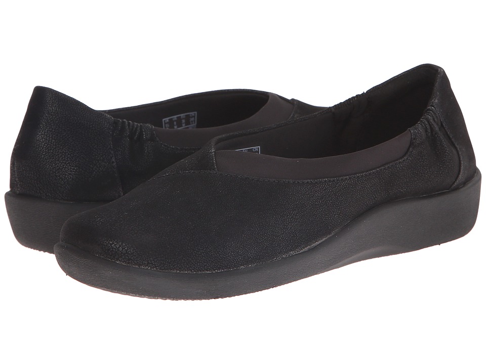 Clarks - Sillian Jetay (Black Nubuck) Women's Shoes