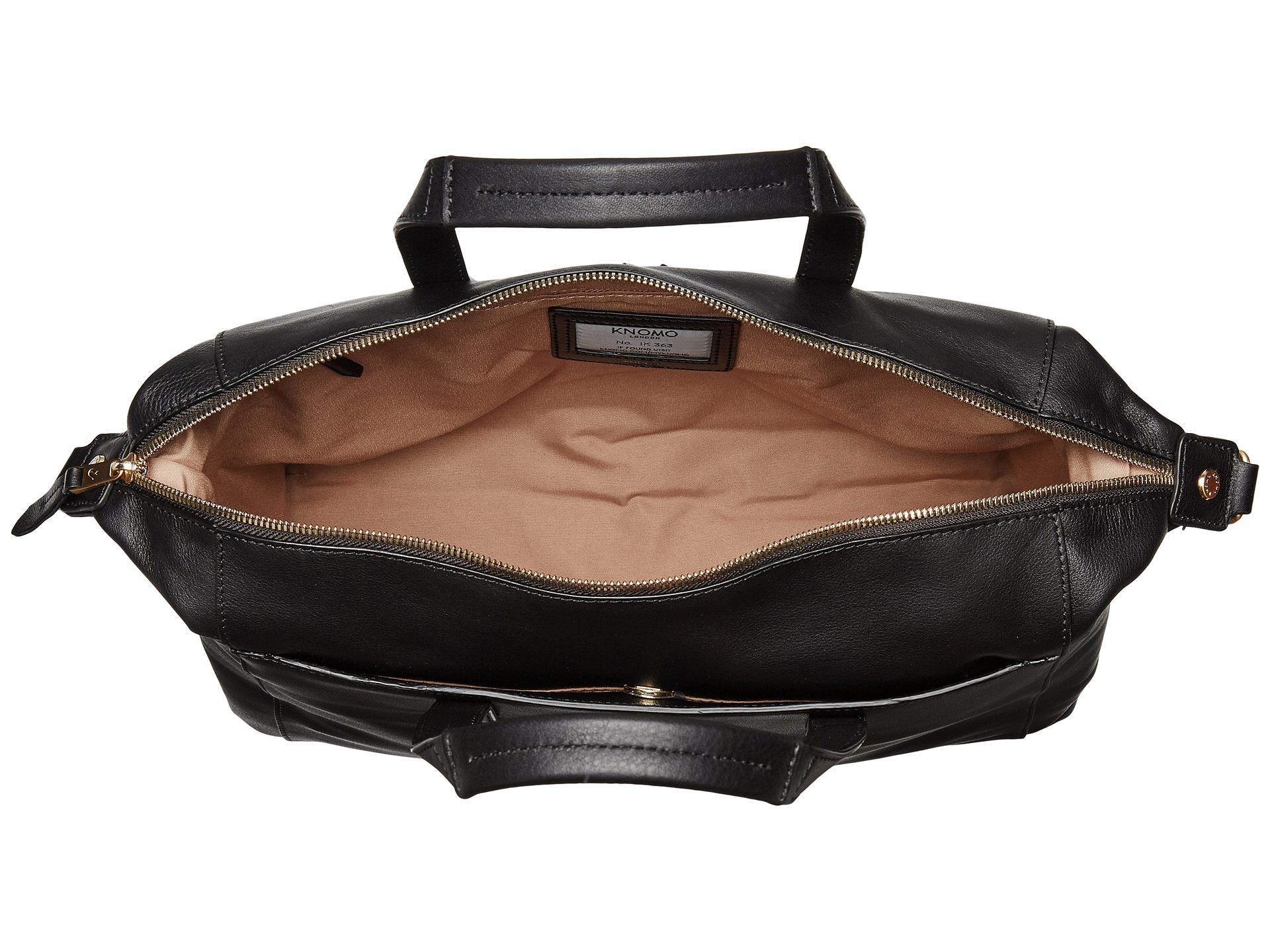 KNOMO London Audley Leather Slim Laptop Tote Free Shipping