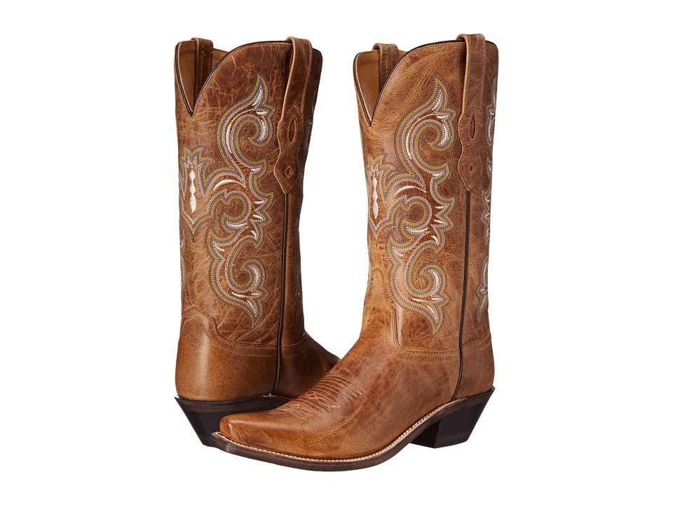Old West Boots - LF1541 (Tan Fry) Cowboy Boots