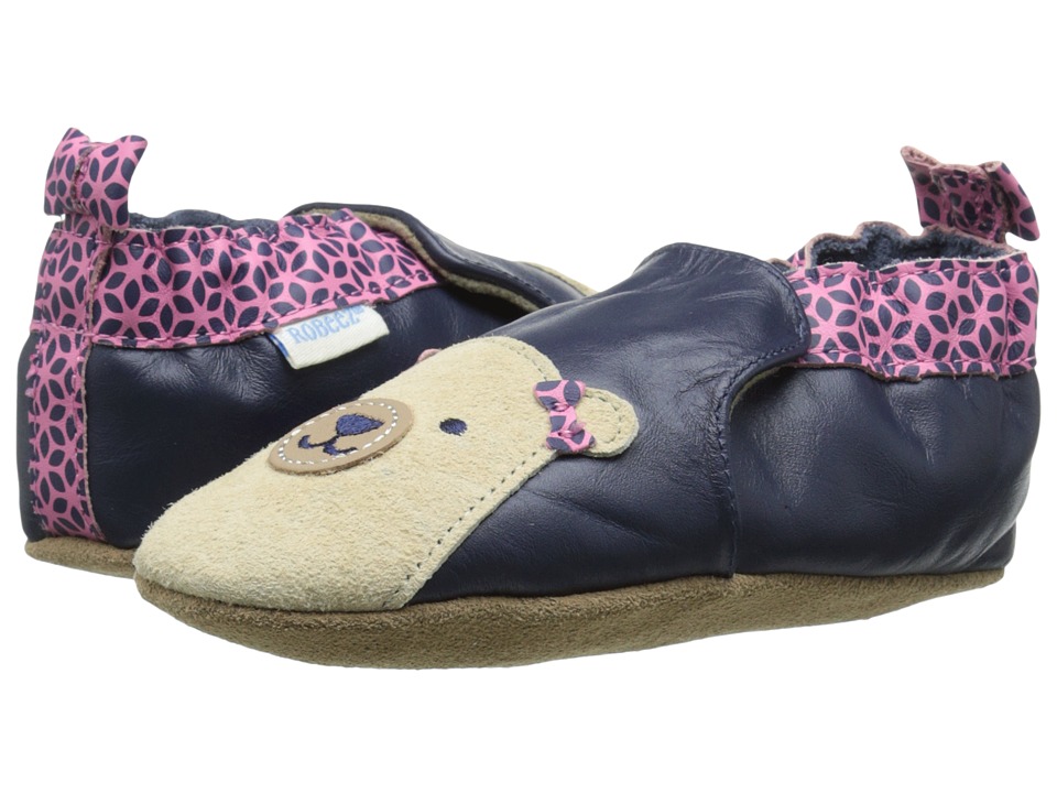 Robeez Beary Bailey Soft Sole Infant/Toddler Navy Girls Shoes