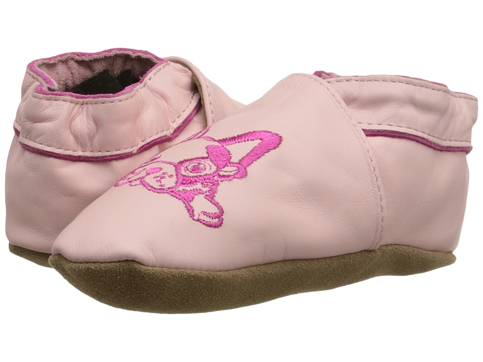 Robeez Puppy Love Soft Sole Infant/Toddler Pink Girls Shoes