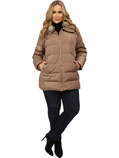 michael kors plus size packable down coat