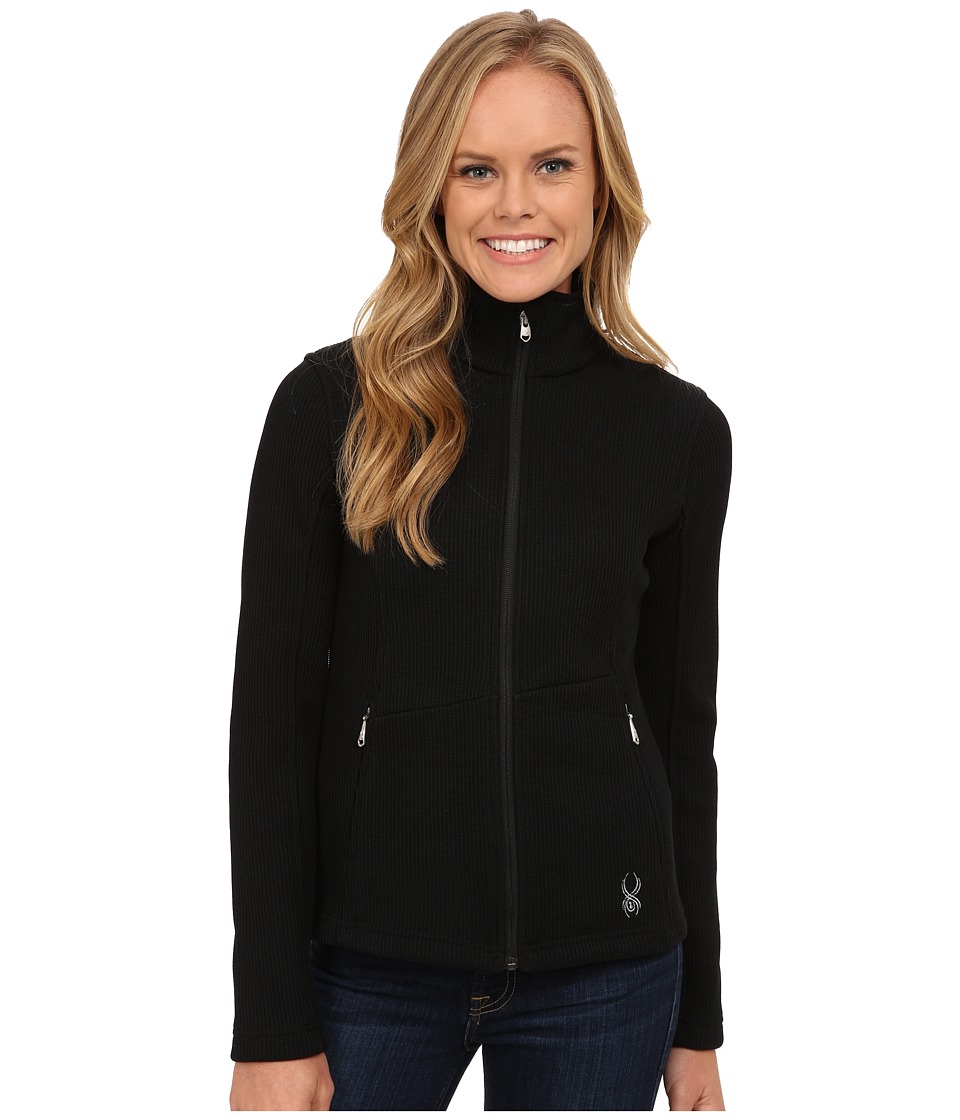 Spyder - Endure Full Zip Mid Weight Core Sweater (Black) Women