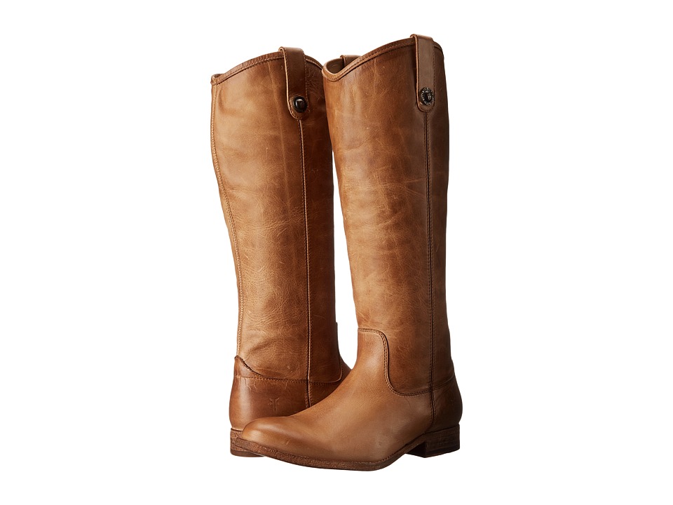 Frye Melissa Button (Beige Washed Antique Pull Up) Western Boots