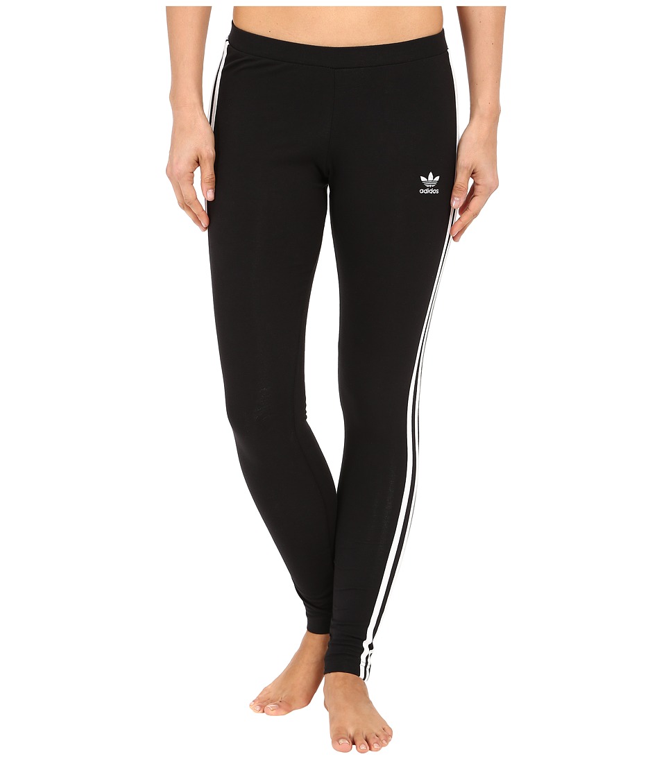 adidas Originals 3-Stripes Leggings (Black/White) Women