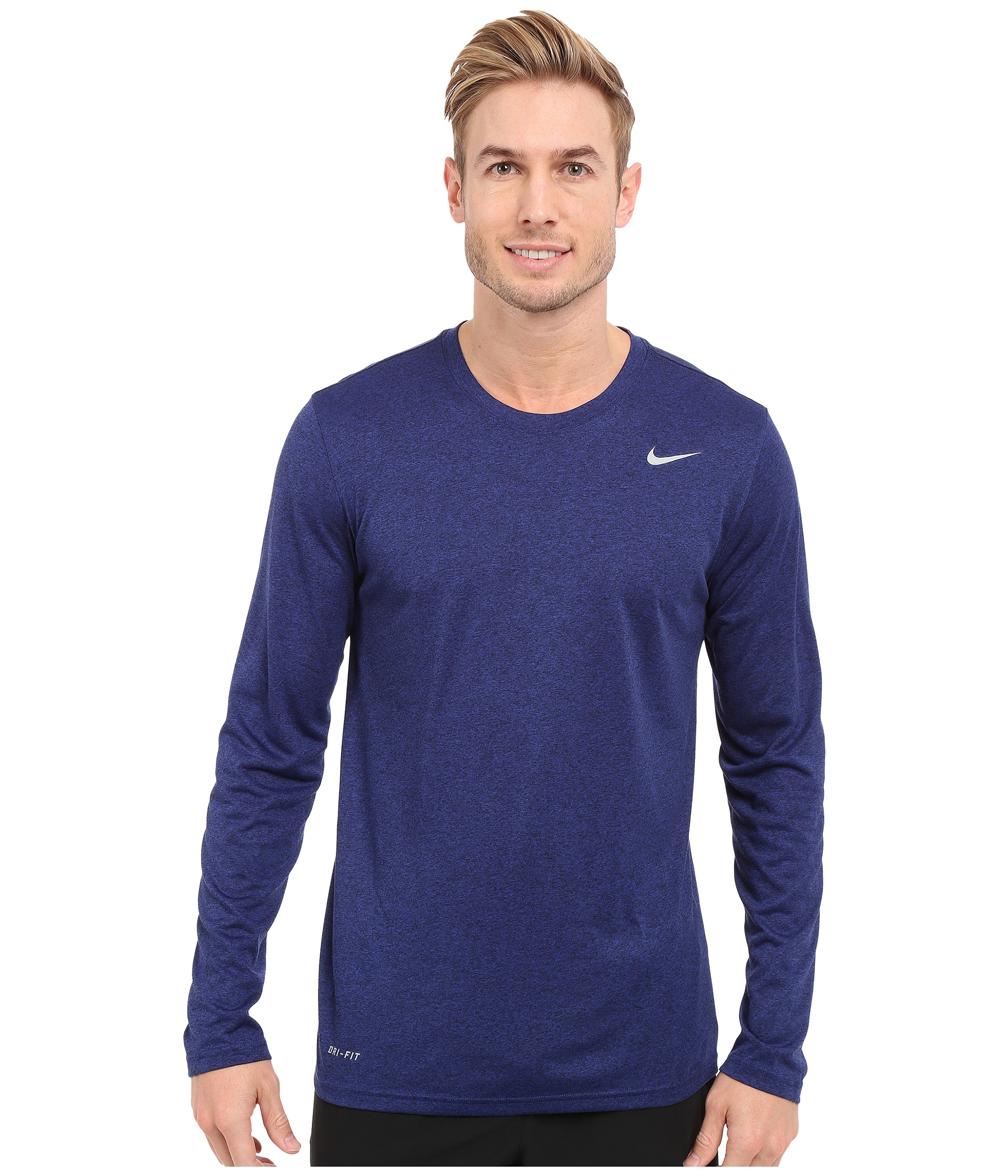nike royal blue long sleeve shirt