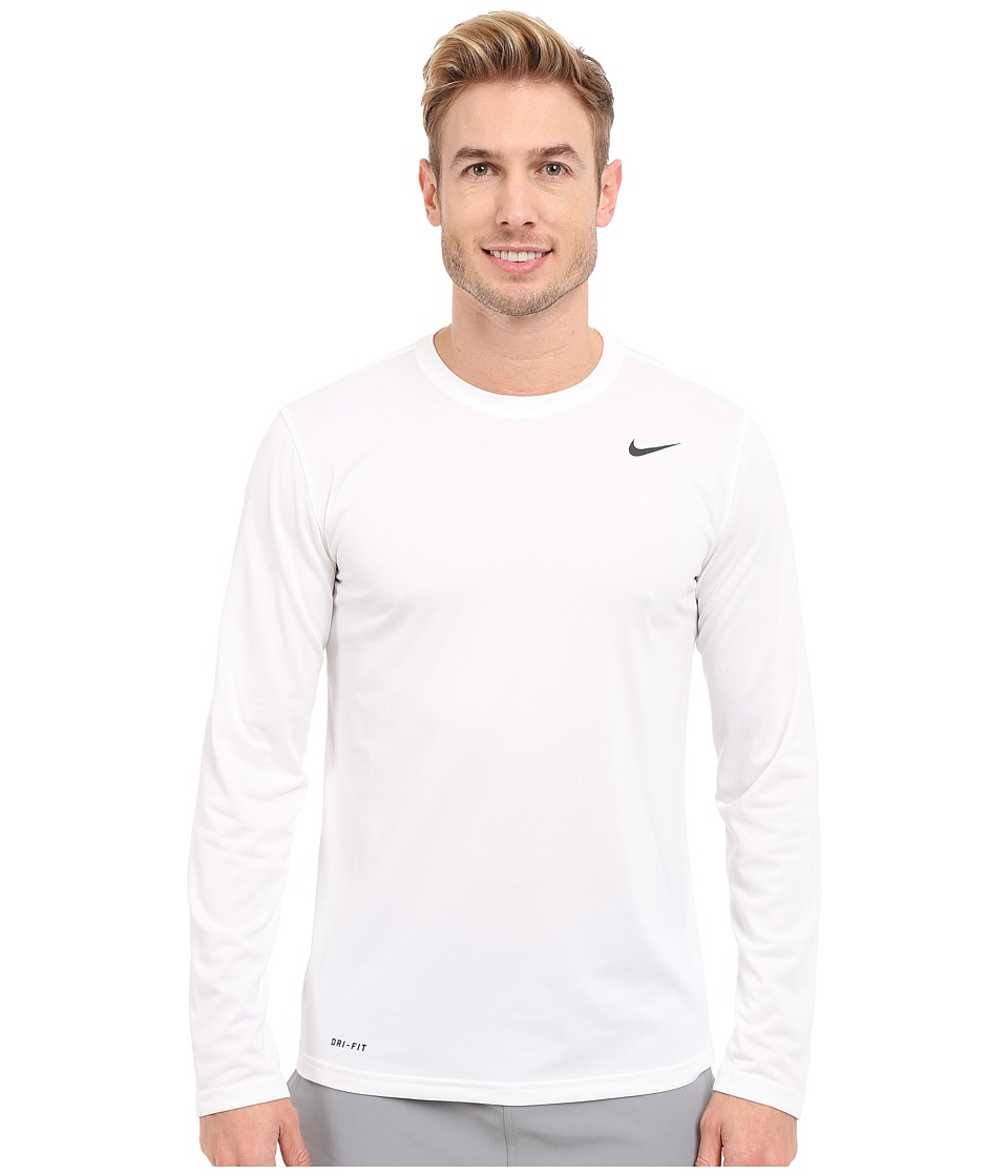 Nike Legend 2.0 Long Sleeve Tee (White/Black/Black) Men