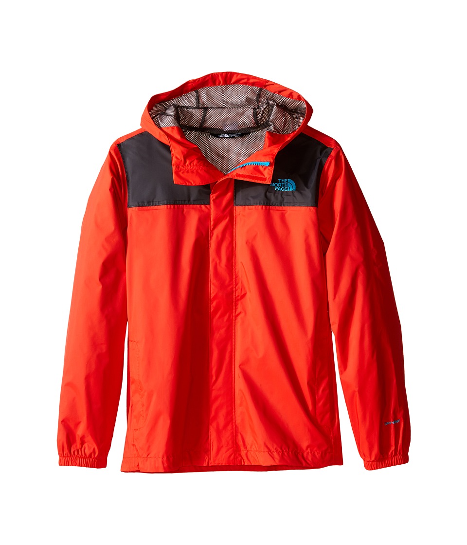 The North Face Kids - Zipline Rain Jacket (Little Kids/Big Kids) (Fiery Red/Asphalt Grey) Boy