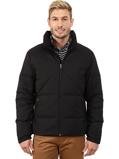 Nautica Solid Down Quilted Jacket   True Black