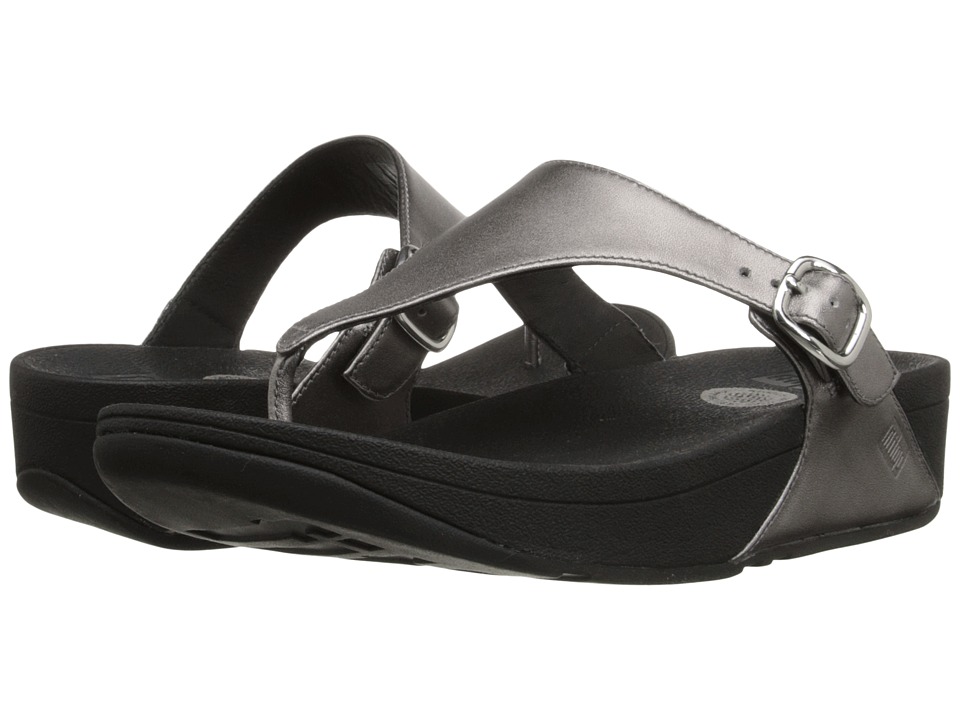 FitFlop - The Skinny Leather (Pewter) Women