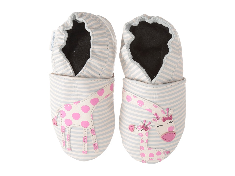 Robeez Reach For The Stars Soft Sole Infant/Toddler Cream Girls Shoes