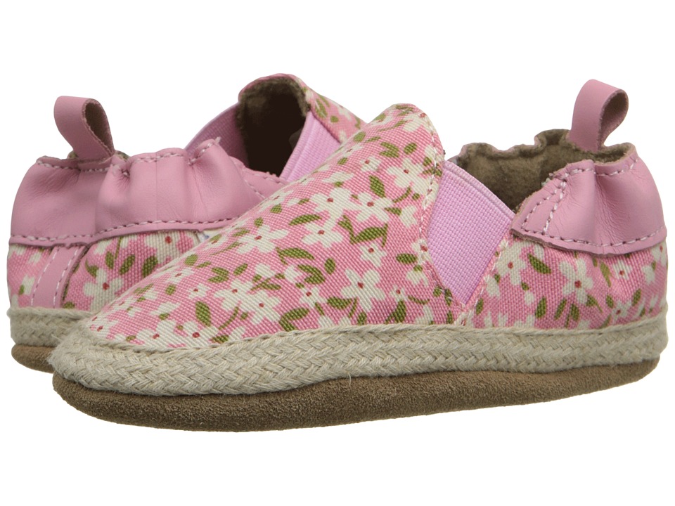 Robeez Floral Mania Soft Sole Infant/Toddler Light Pink Girls Shoes