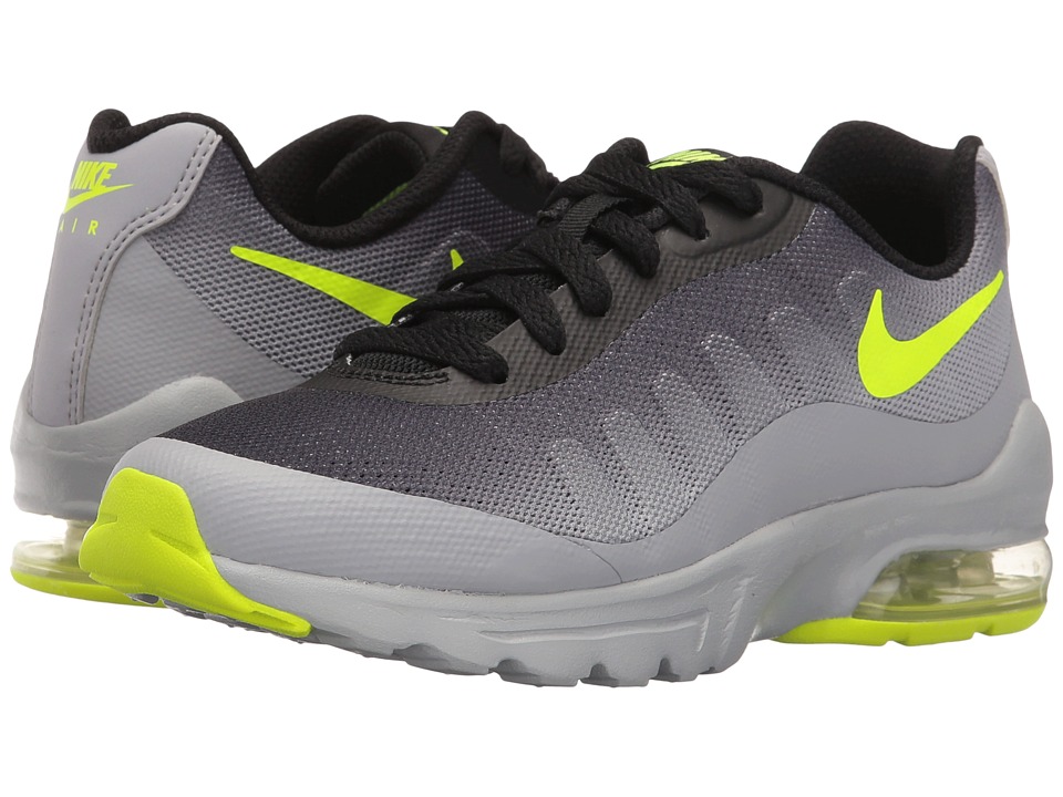 Nike Kids Air Max Invigor (Big Kid) (Wolf Grey/Black/Volt) Boys Shoes
