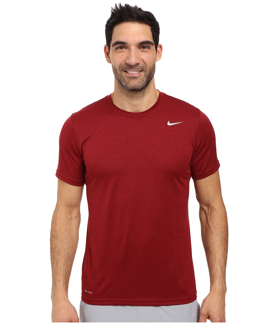 Nike Legend 2.0 Short Sleeve Tee (Team Red/Black/Matte Silver) Men