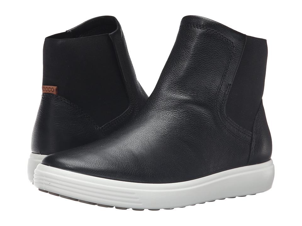 ECCO - Soft 7 Bootie (Black/Lion) Women