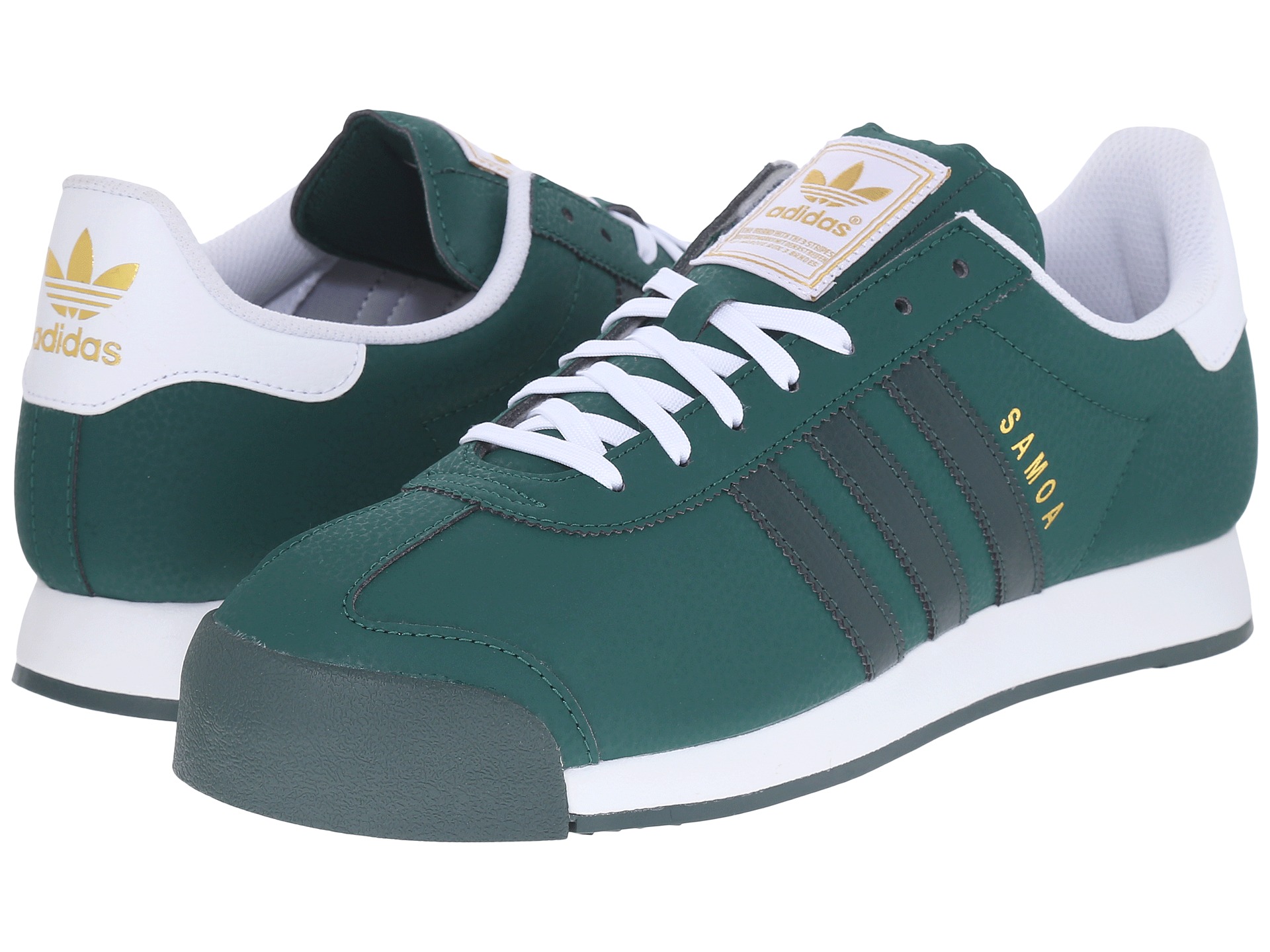 adidas samoa green and white