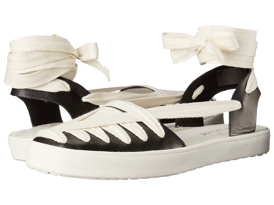 10 Crosby Derek Lam Leon Black Soft Calf Hemp Womens Shoes