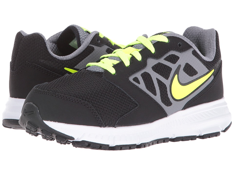 Nike Kids Downshifter 6 (Little Kid/Big Kid) (Black/Cool Grey/Rio Teal/Volt) Boys Shoes