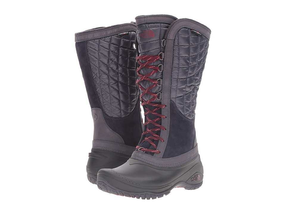 The North Face - ThermoBall Utility (Nine Iron Grey/Calypso Coral) Women