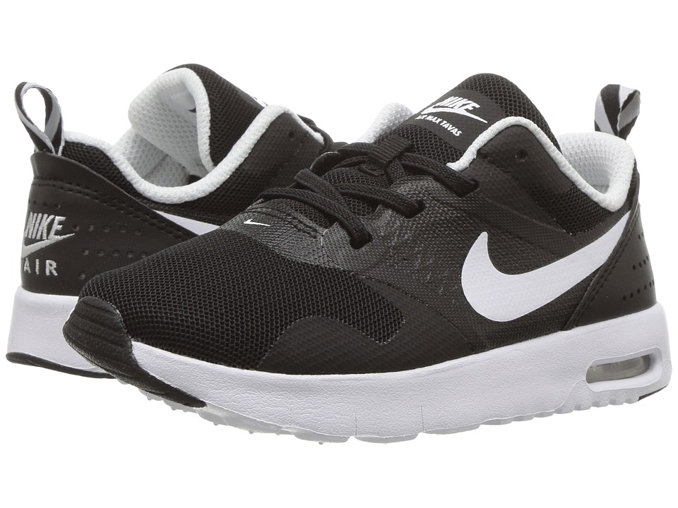 Nike Kids Air Max Tavas (Infant/Toddler) (Black/White) Boys Shoes