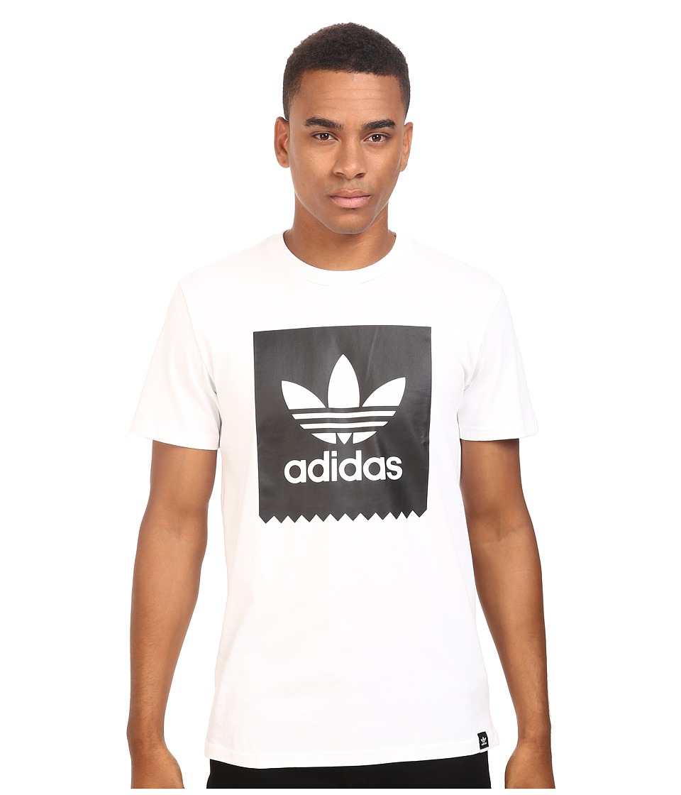 adidas Skateboarding Blackbird Logo Fill Tee (White/Black) Men
