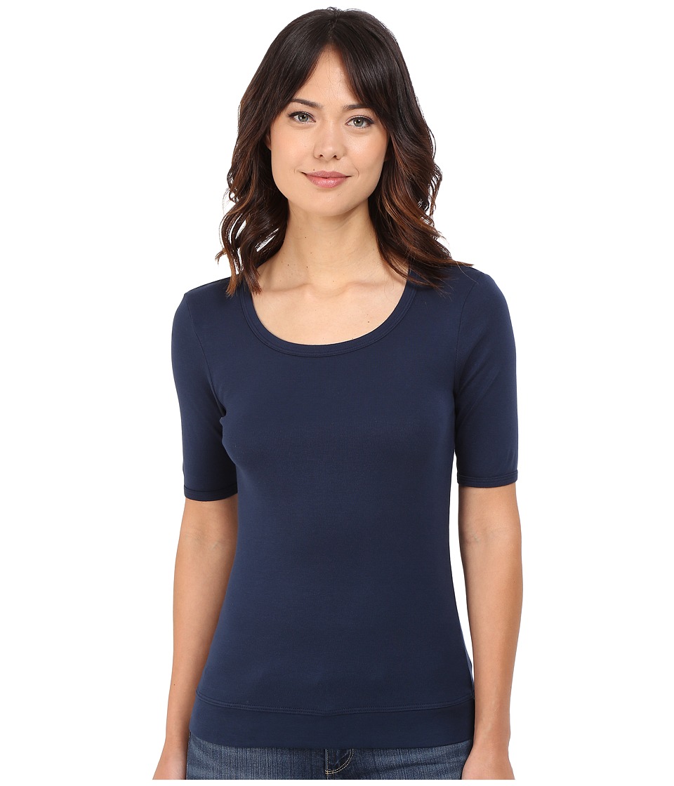 Splendid - Shrunken Tee (Navy) Women