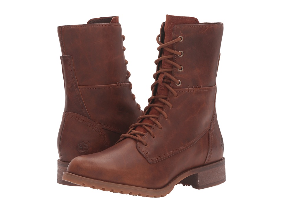 Timberland Banfield Mid Lace Boot (Medium Brown Full Grain) Women