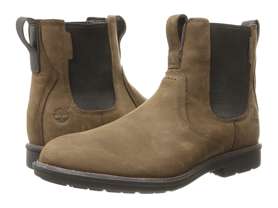 Timberland - Carter Notch Plain Toe Chelsea (Medium Brown Full Grain) Men
