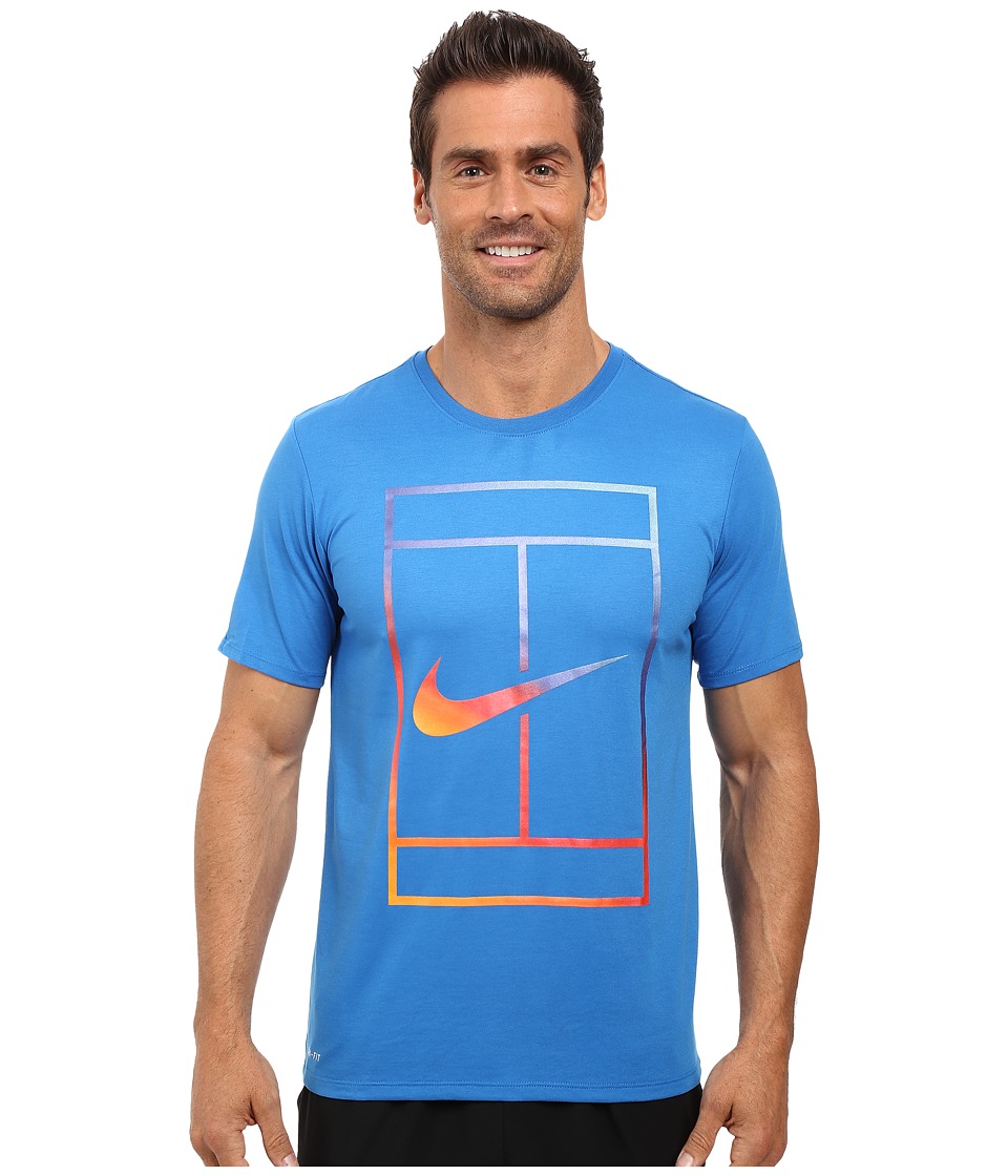 Nike - Court Tennis T-Shirt (Blue Spark) Men