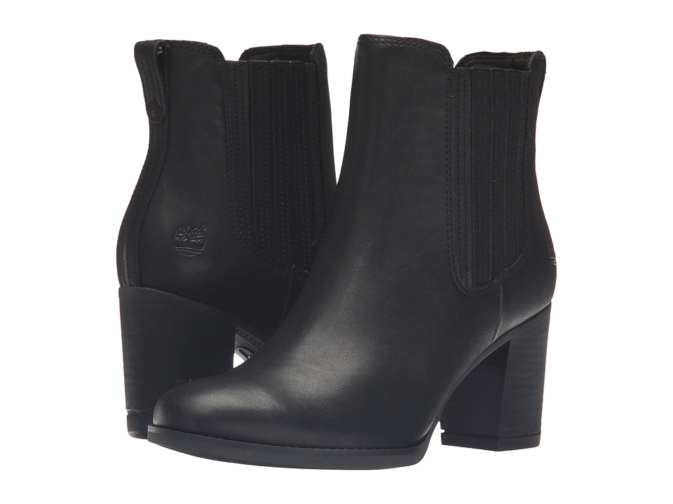 Timberland Atlantic Heights Covered Gore Chelsea Boot (Black Full Grain) Women