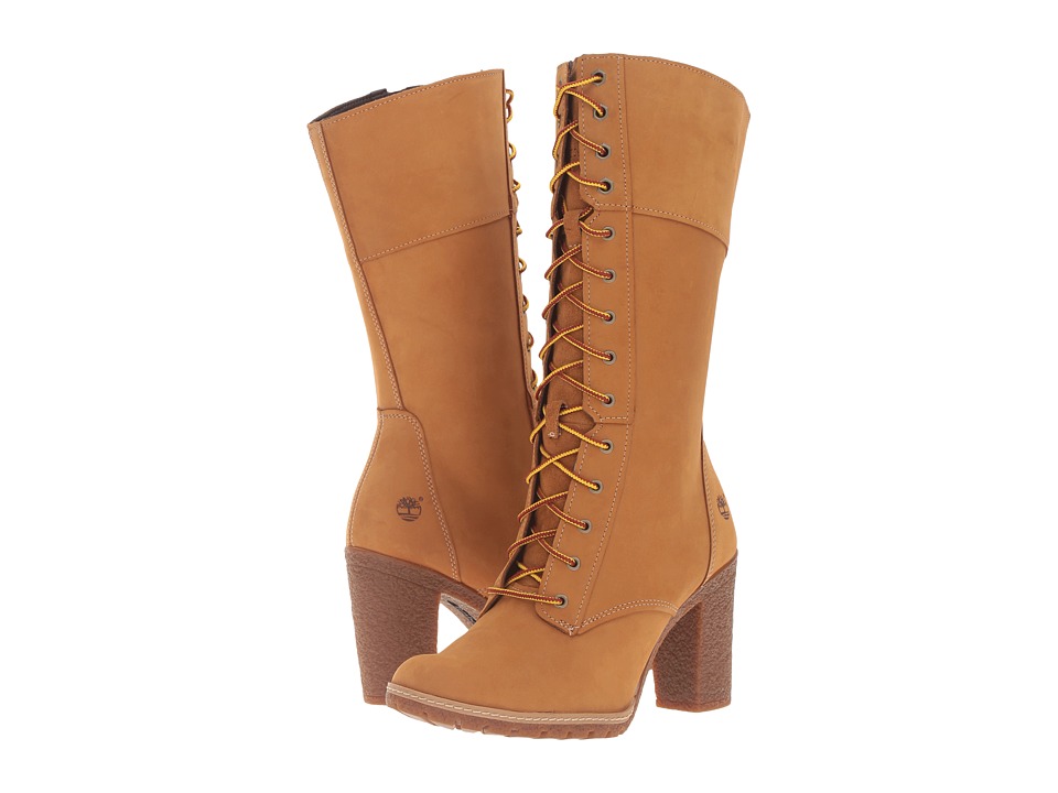 Timberland - Glancy 10 Lace-Up Boot (Wheat Nubuck) Women