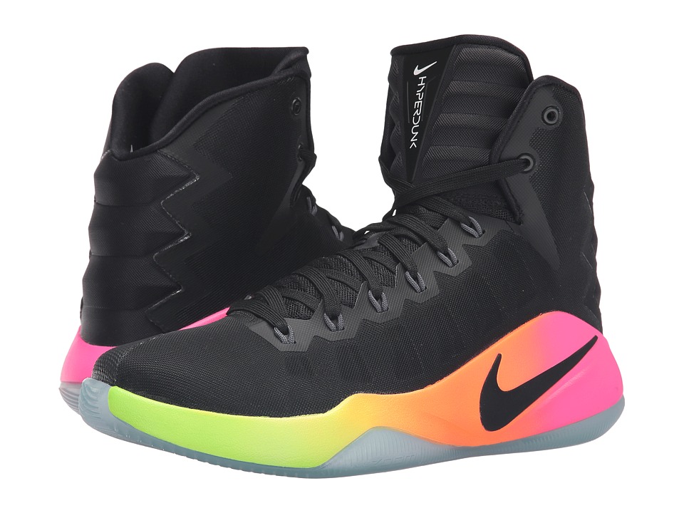 Nike - Hyperdunk 2016 (Black/Pink Blast/Volt/Black) Men