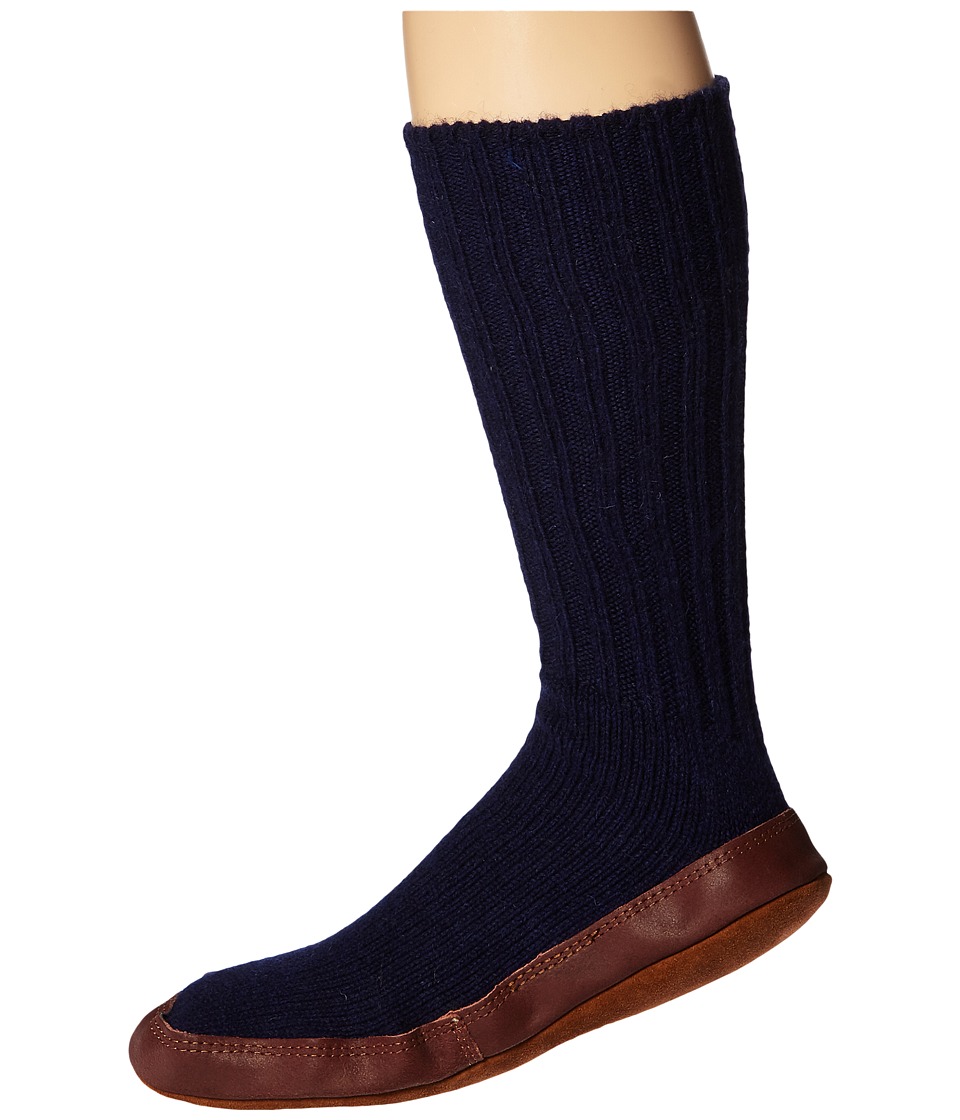 Acorn Slipper Sock (Cobalt Ragg Wool) Shoes