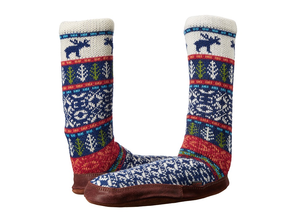 Acorn Slipper Sock (Maine Woods Jacquard) Shoes