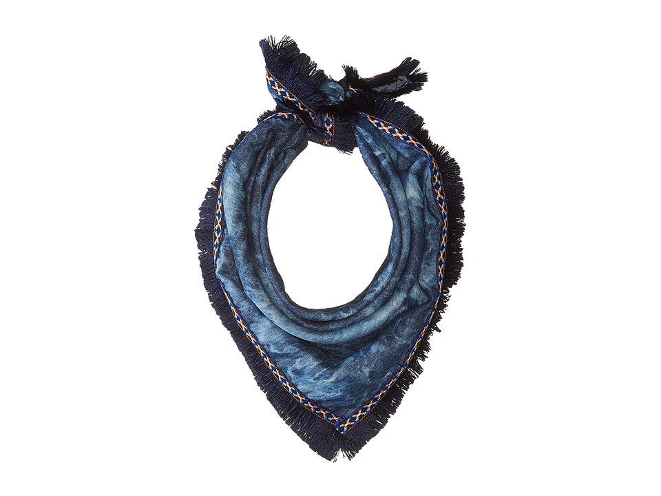 Steve Madden Denim Stars Square Neckerchief Denim Scarves