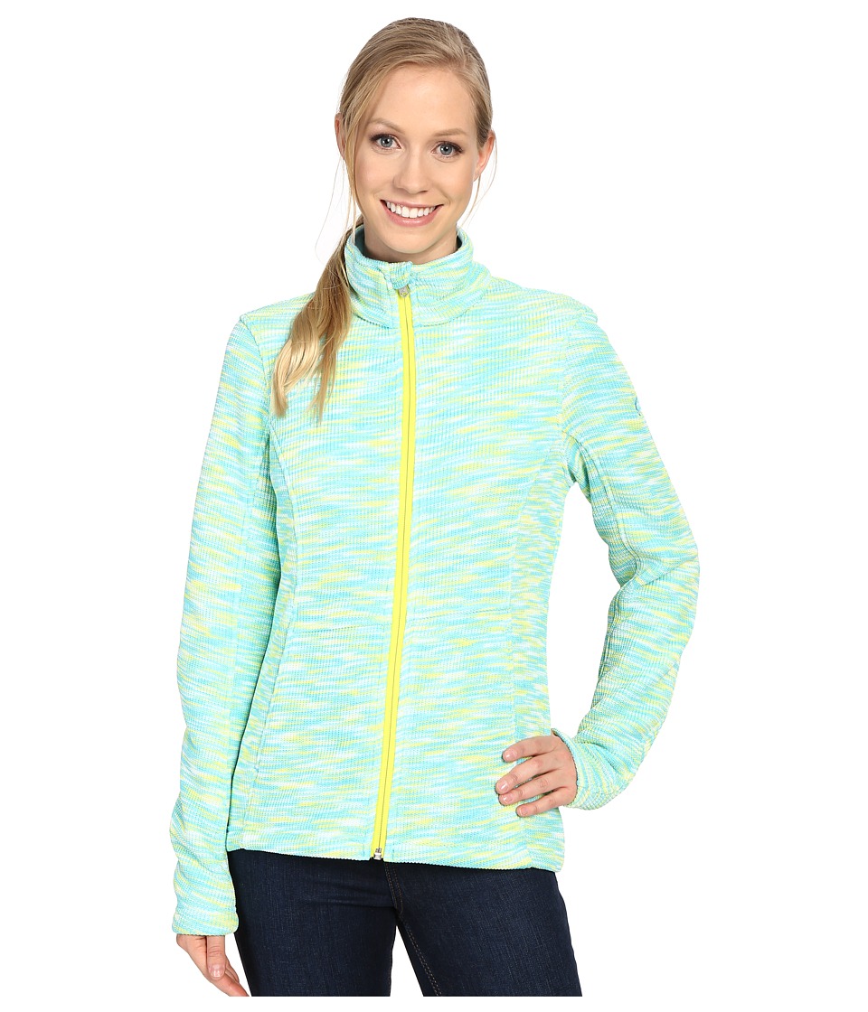 Spyder - Endure Space Dye Full Zip Mid Weight Core Sweater (Freeze/White/Acid) Women
